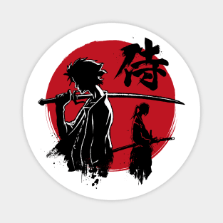 Mugen and Jin sumi e Magnet